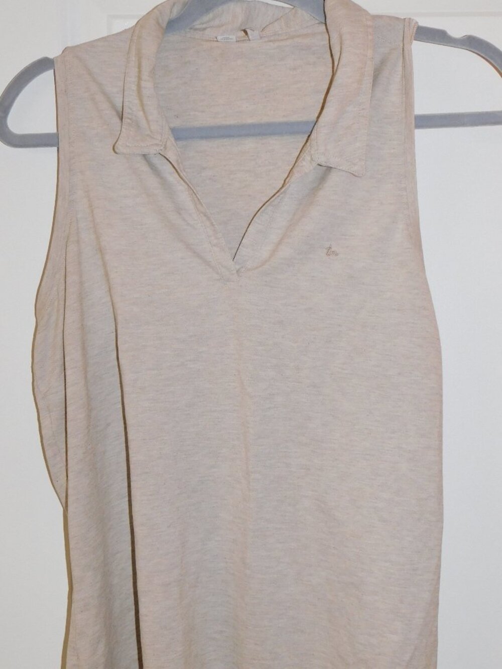 TravisMathew Women's Sleeveless Golf Polo - Tan